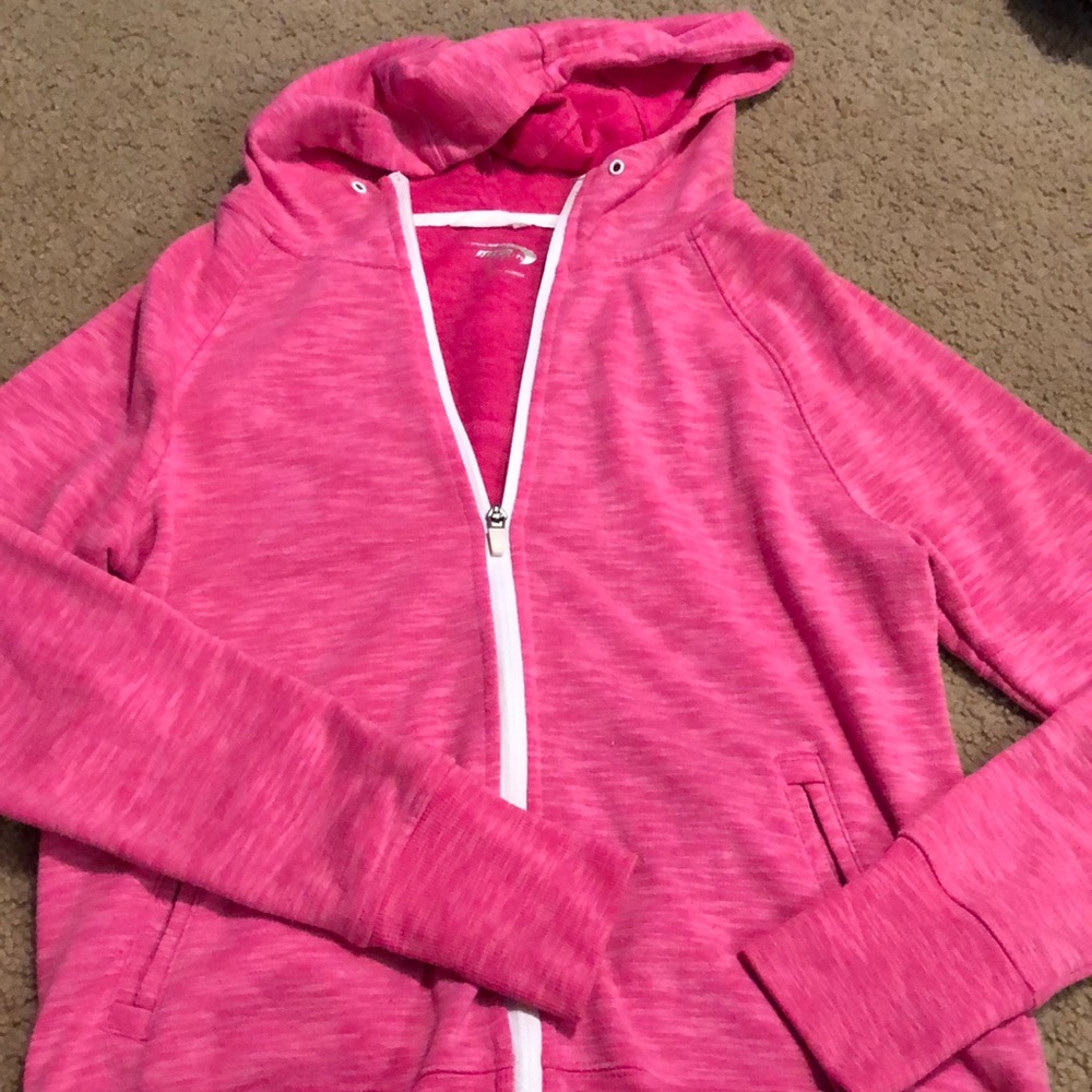 Pink zip up hoodie